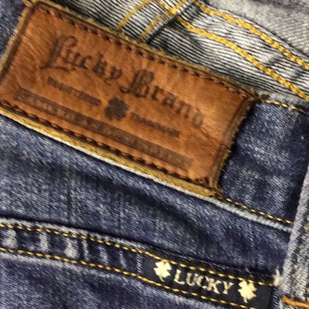 🍀Lucky Brand Sofia Straight Jeans Women’s 8 Long Mid Rise Denim #709 - Picture 7 of 9
